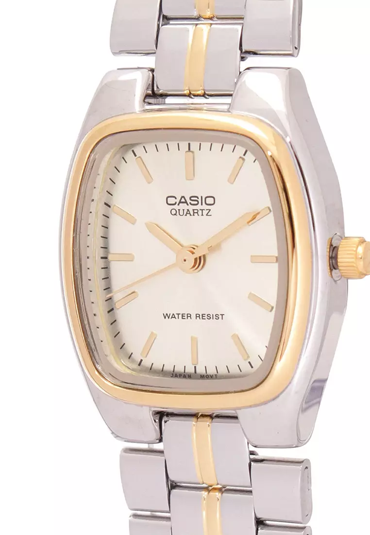 Zilveren Horloge / Armband Van Crème Roggenleer