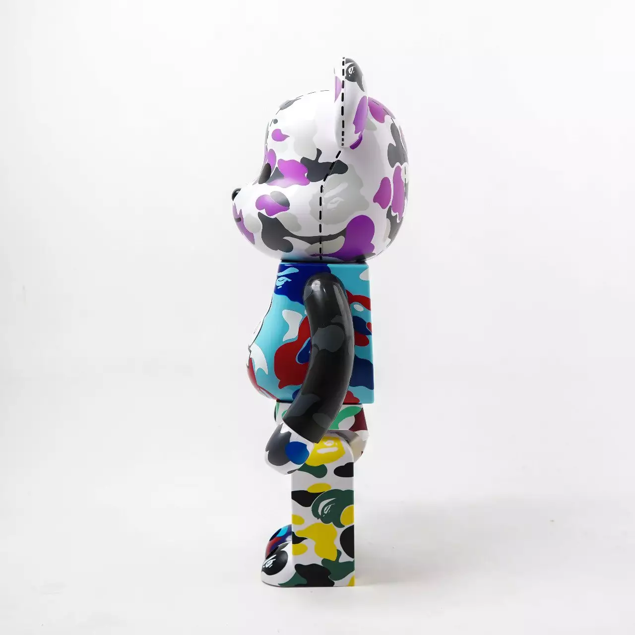 BEARBRICK X BAPE ANNIVERSARY 28TH CRAZY CAMO 1000 100% ORIGINAL - 1000%