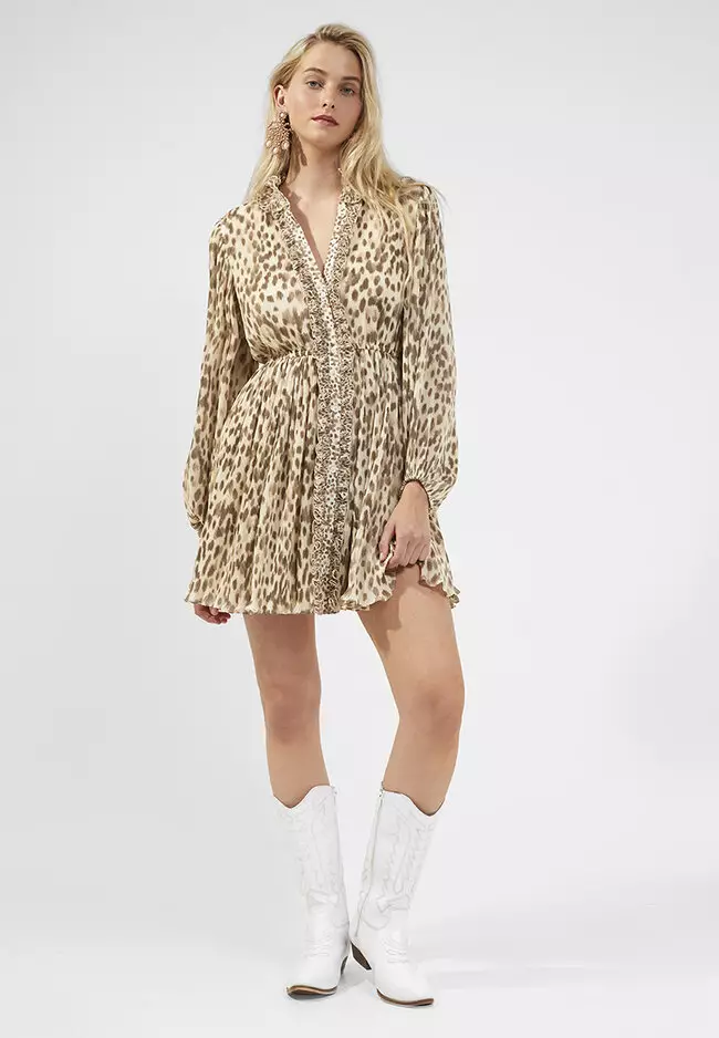 Buy French Connection Eva Ruffled Mini Dress 2024 Online ZALORA
