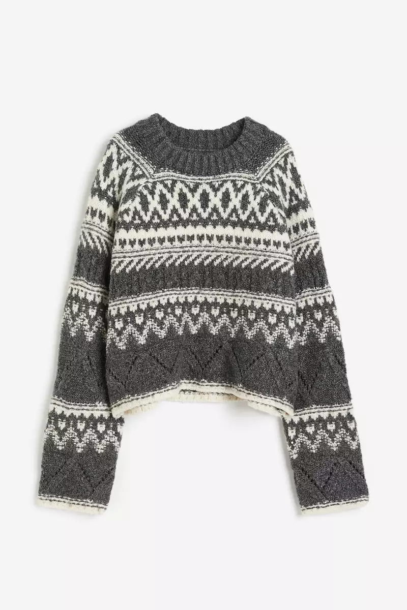 Jacquard-knit jumper