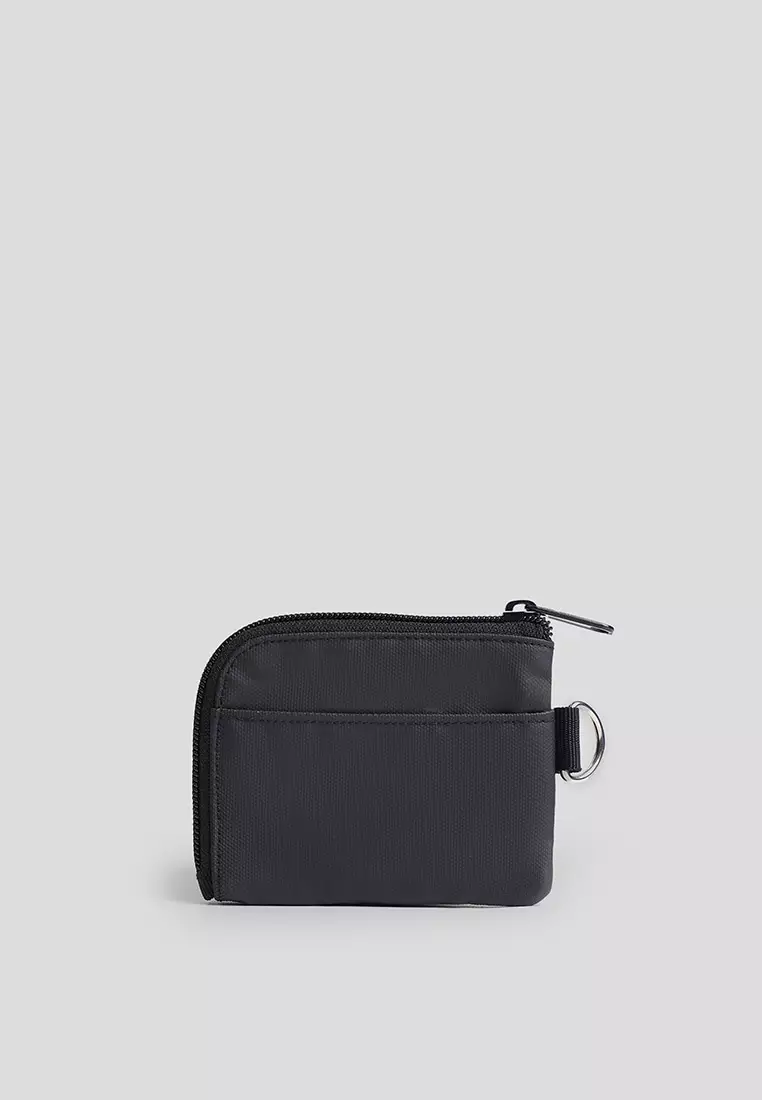 Coin Purse With Woven Label