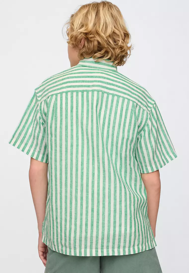 Kids Linen-Cotton Relaxed Shirt