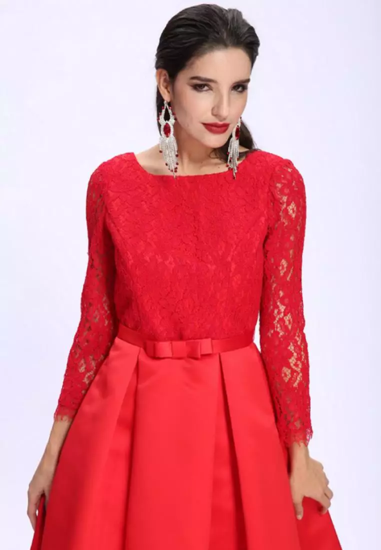 ANNE F Elegant Lace Long Sleeves Dress 2023 Buy ANNE F Online ZALORA Hong Kong