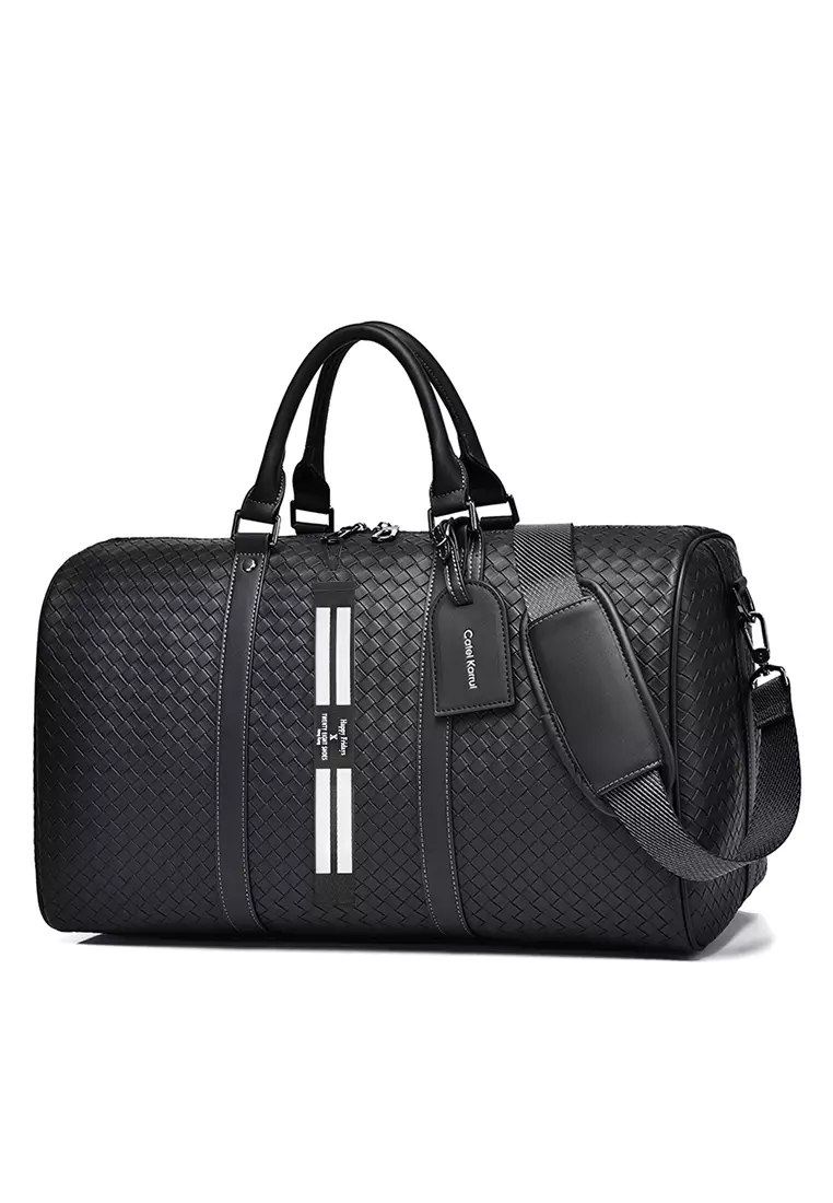 Woven Faux Leather Duffel Bags CK60008