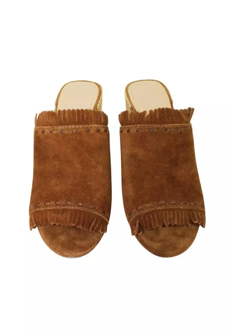 Tory burch online suede mules