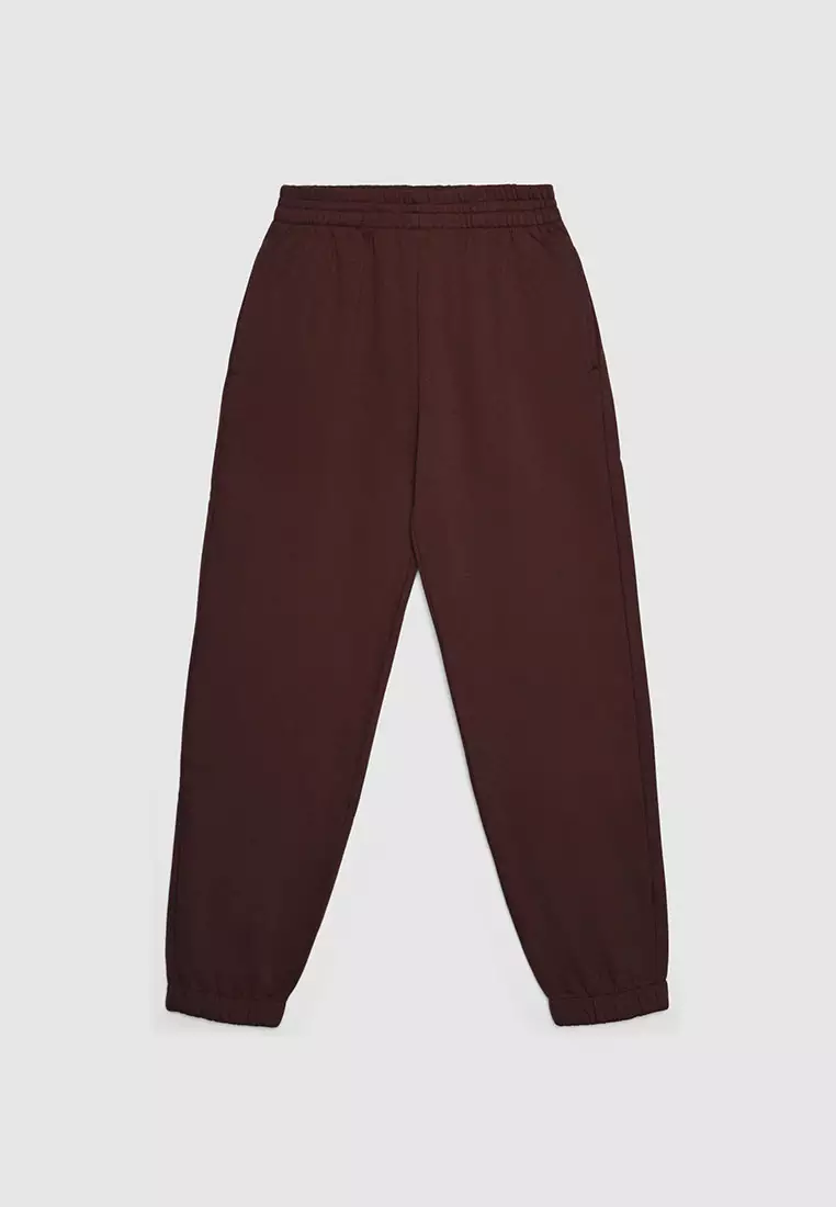 Women's Cuffed Elastic Waist Jogger Pants