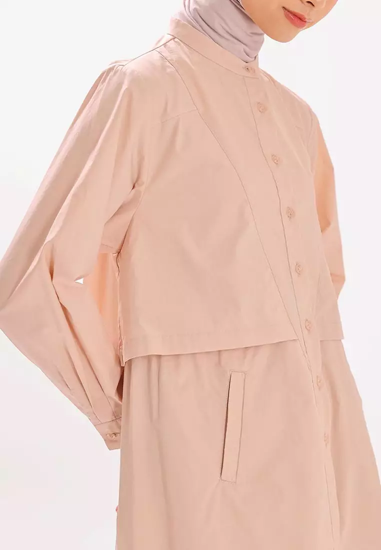 Ria Miranda Beige Pink Kiva Tunic