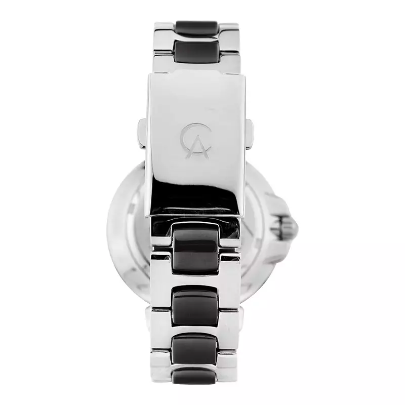 Jam Tangan Wanita Alexandre Christie Multifunction AC 2B02 BF BSSGR Grey MOP Dial Dual Tone St. Steel Ceramic Strap