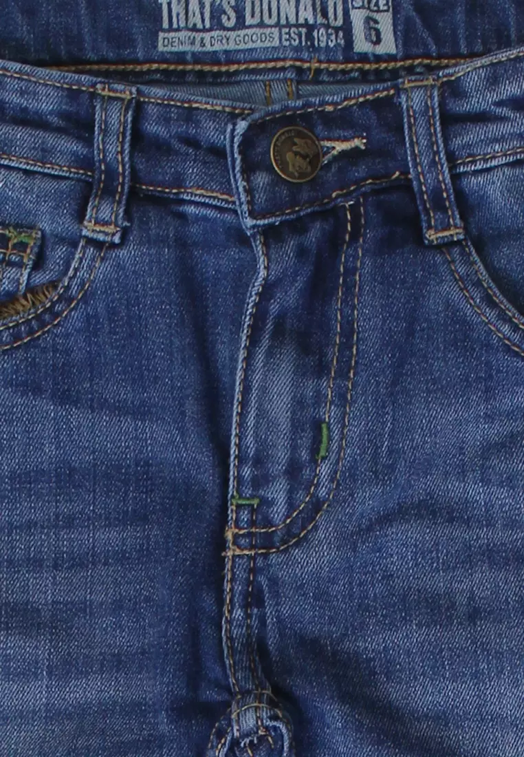 Jeans/ Celana Denim Anak Laki Dark Blue/ Donald Duck Basic