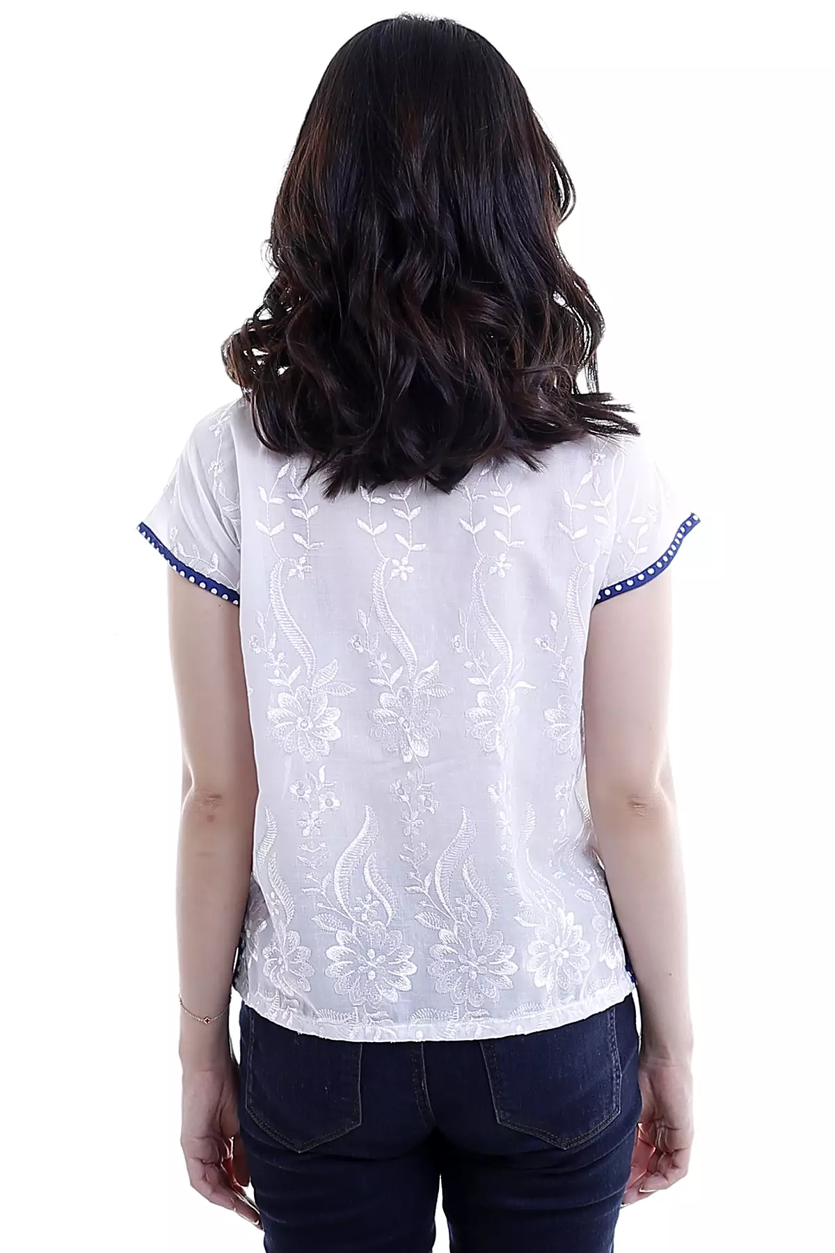 Sriwitari Encim Biru Putih Top