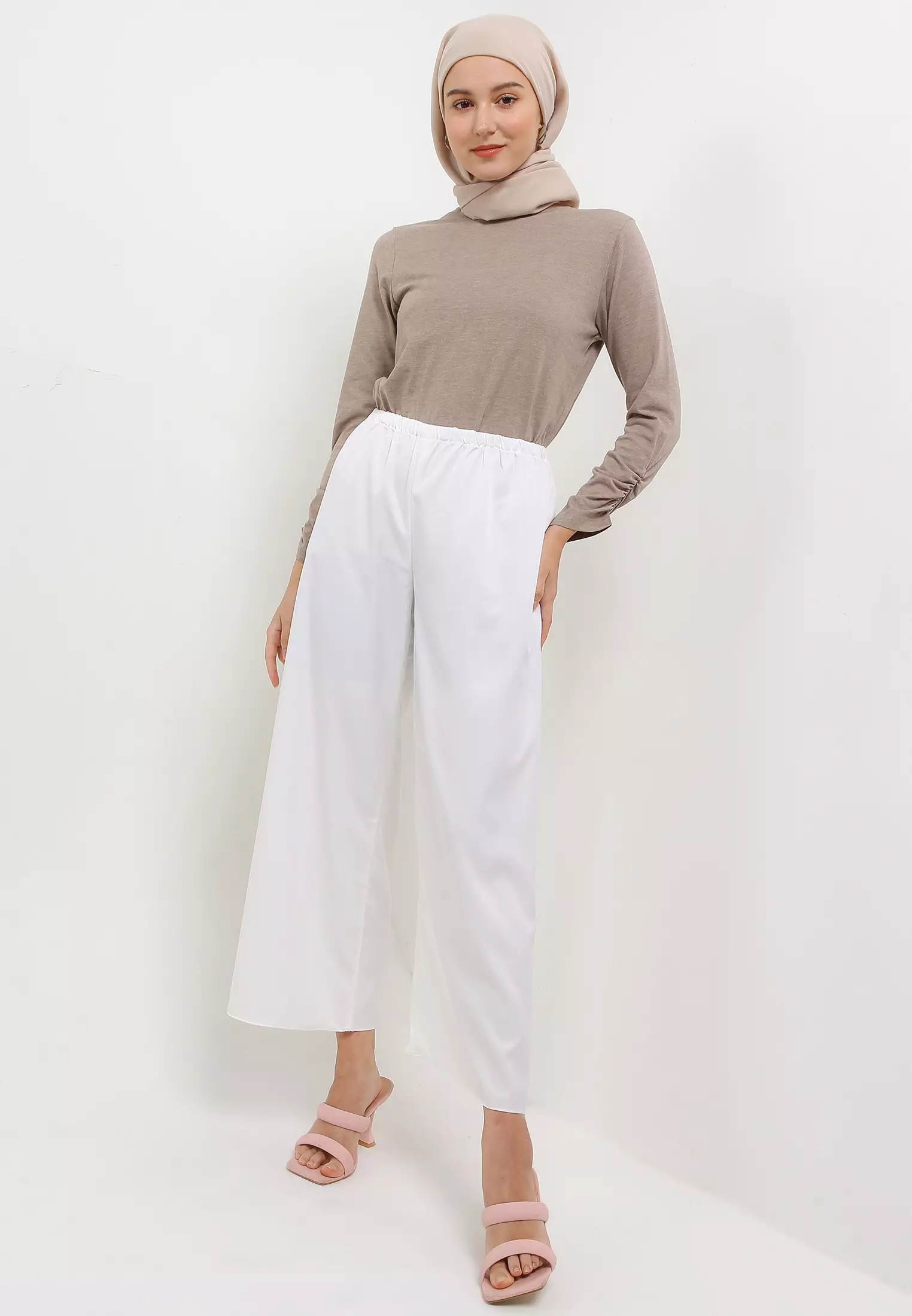 MFMW Darrisa Celana Panjang Kulot Broken White