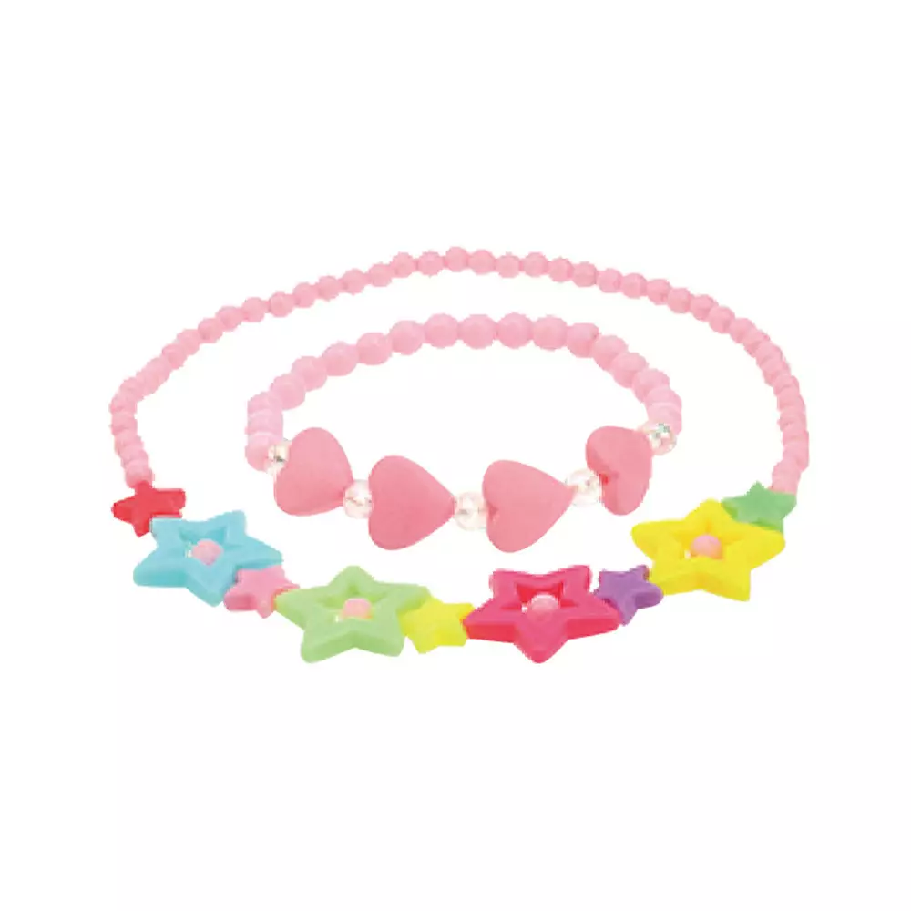 PRETTY MISSY SET DIY JEWELRY 24 SEKAT MIXED PASTEL BEADS - MIX