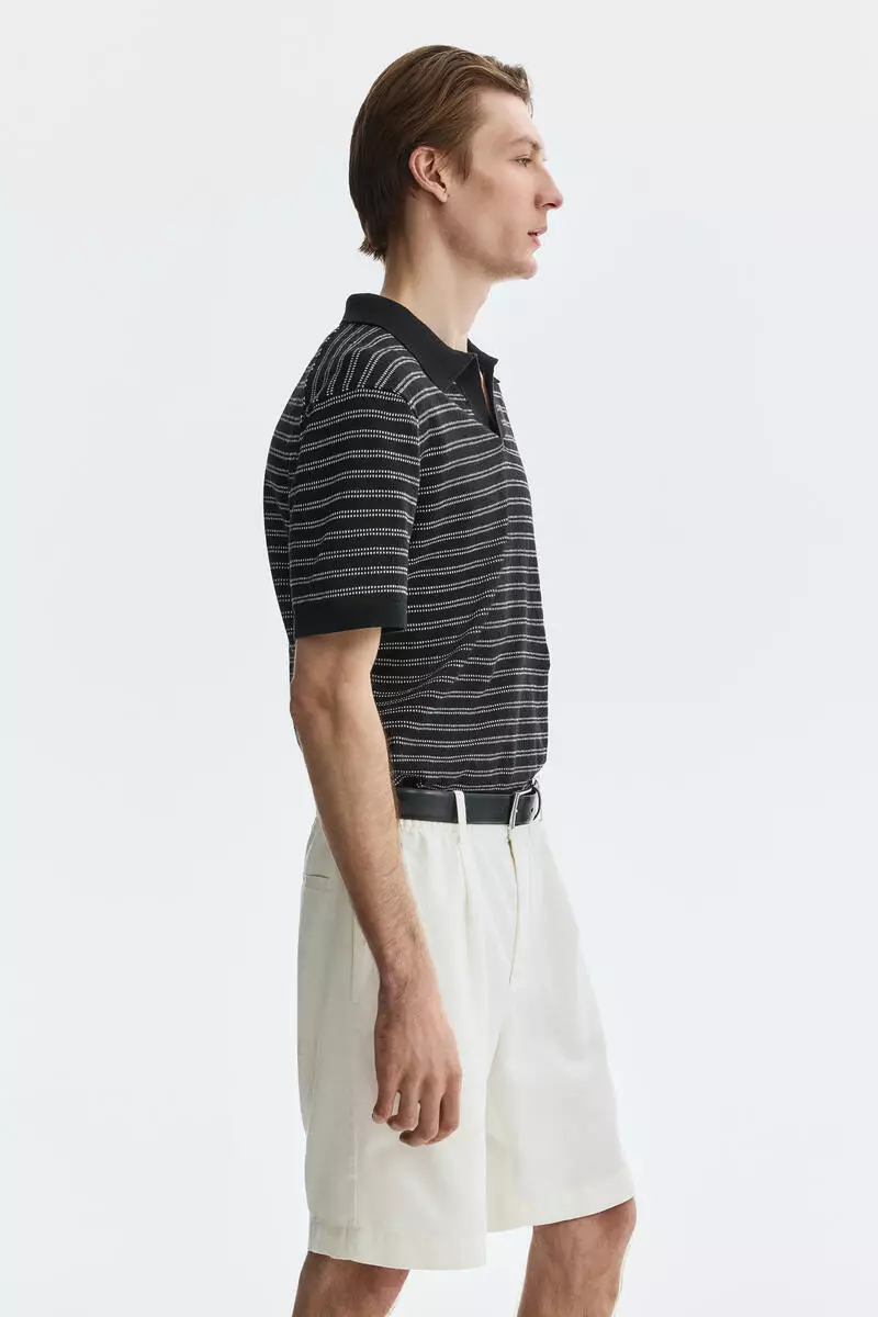 Relaxed Fit Linen-blend shorts