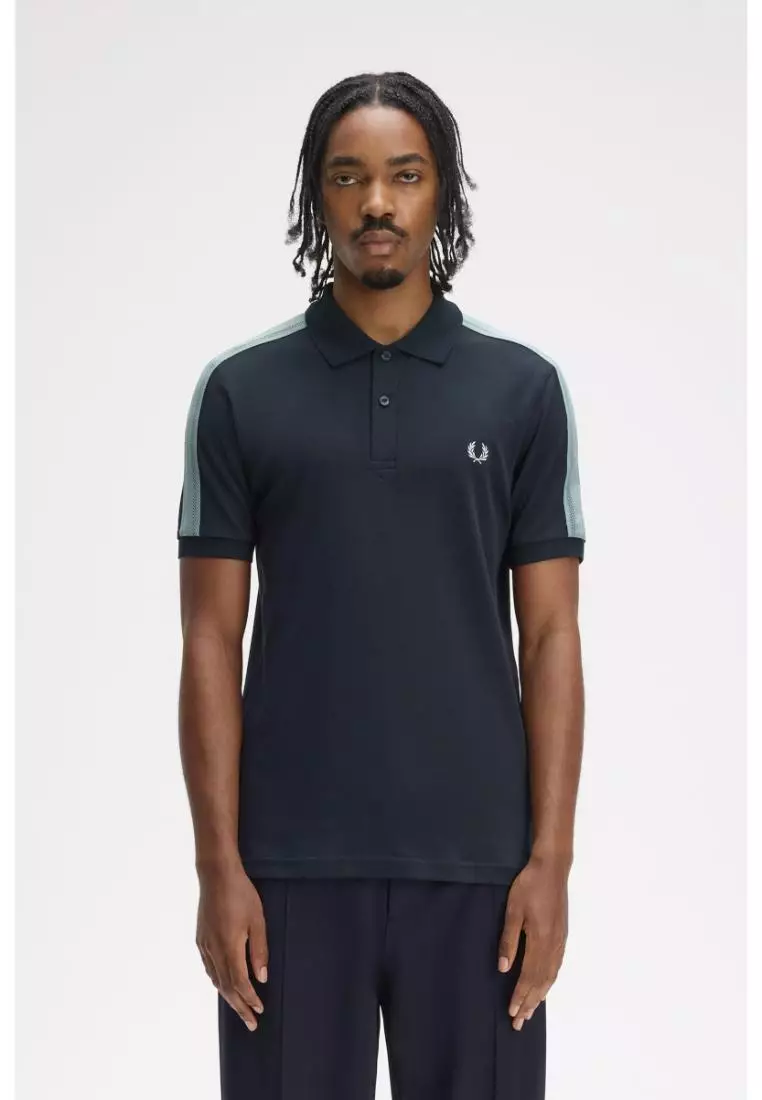Buy Fred Perry Fred Perry M1727 Mesh Taped Polo Shirt (Navy) 2026