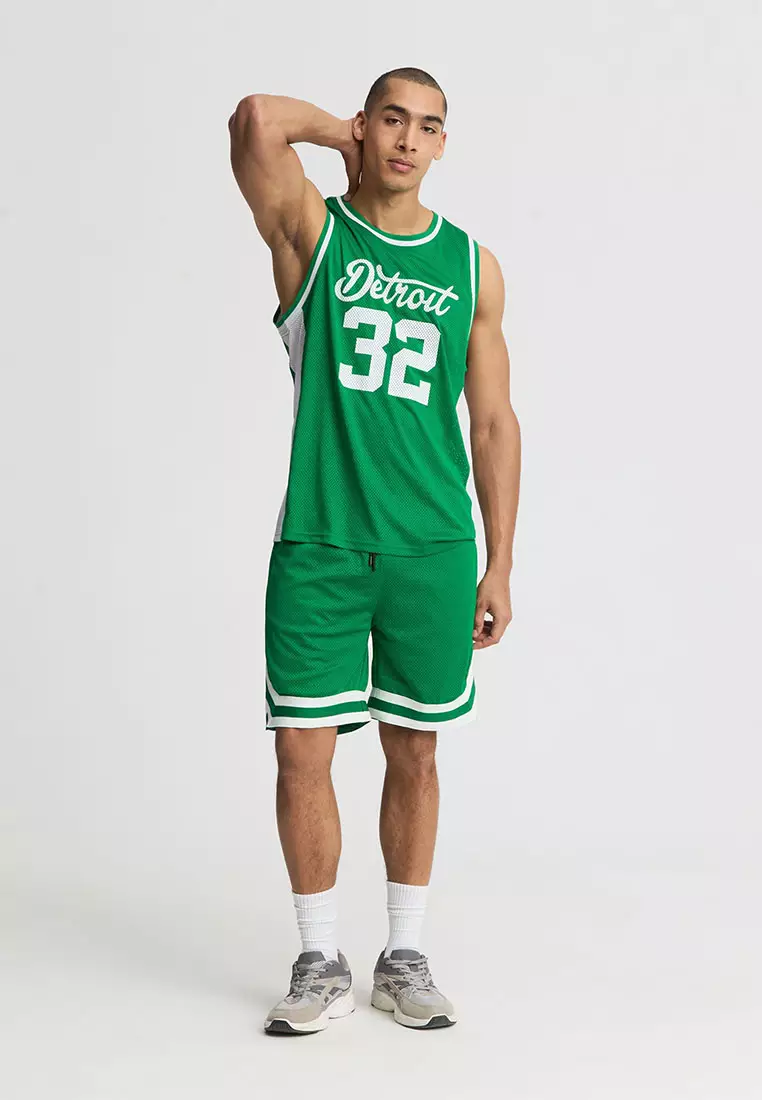 Men's Basketball Print Mesh Tank Top