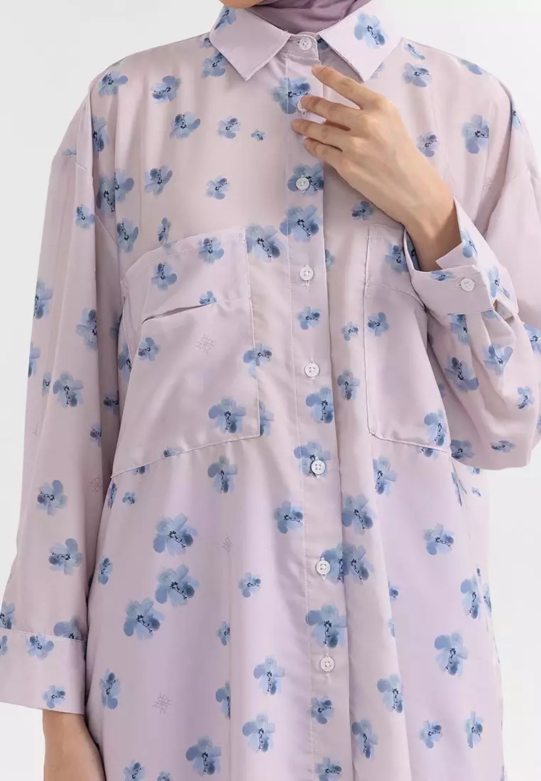 Ria Miranda Pale Pink Qistiana Shirt