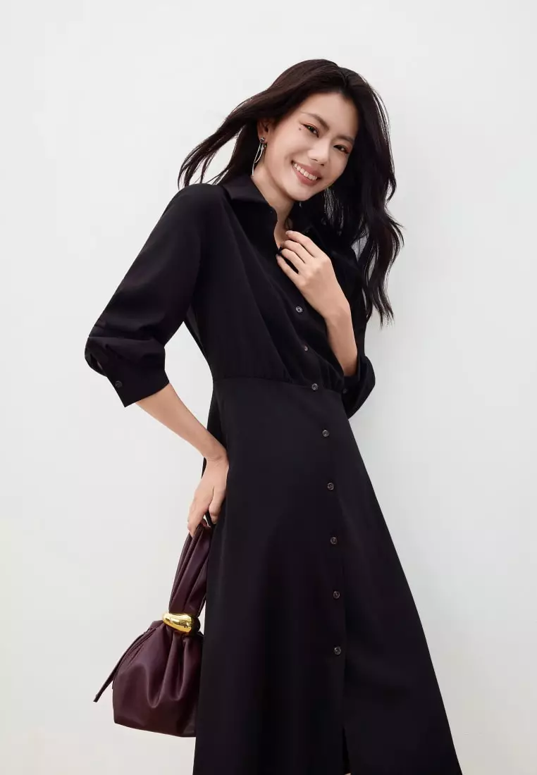 G2000 Twill Maxi Shirt Dress