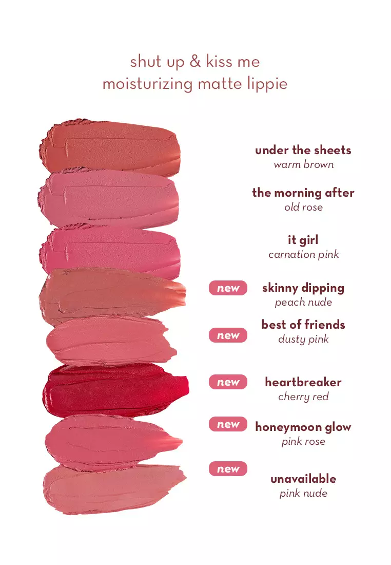 Shut Up and Kiss Me Moisturizing Matte Lippie in Honeymoon Glow
