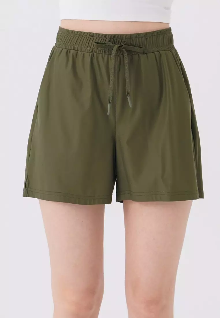 Quick dry khaki top shorts