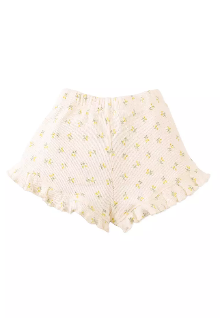 Baby Mikey Pointelle Rib Top And Shorts Set