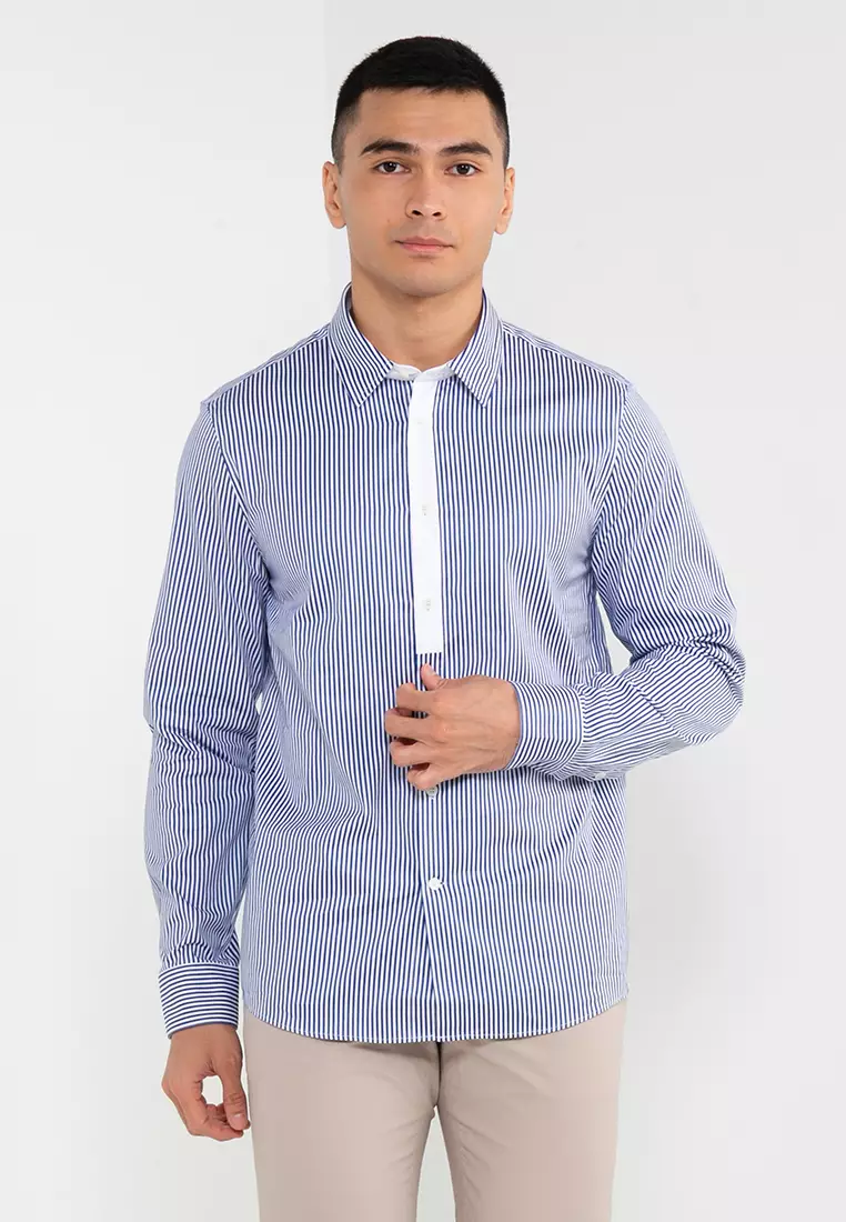 Calvin klein striped shirt store