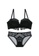W.Excellence black Premium Black Lace Lingerie Set (Bra and Underwear) C25FAUSD89ECF2GS_1