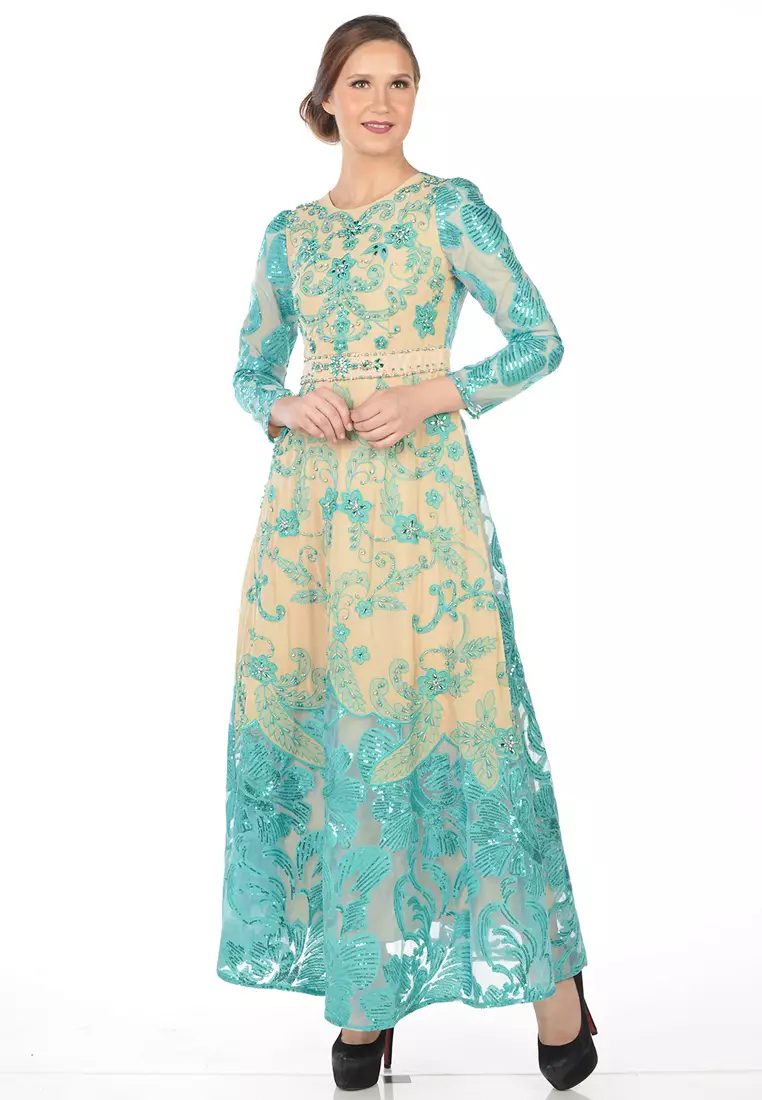 Bibiq Gamis Tile Bordir