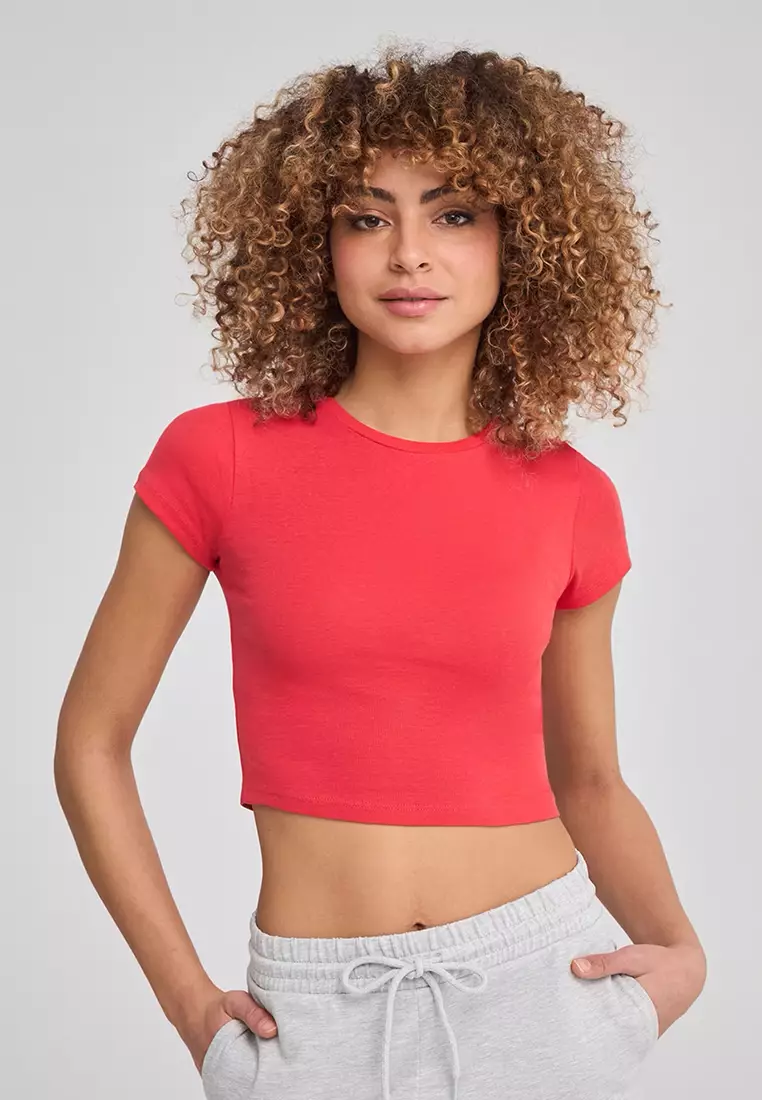 Buy Terranova Terranova Crew Neck Cropped T-Shirt For Women 2024 Online ...