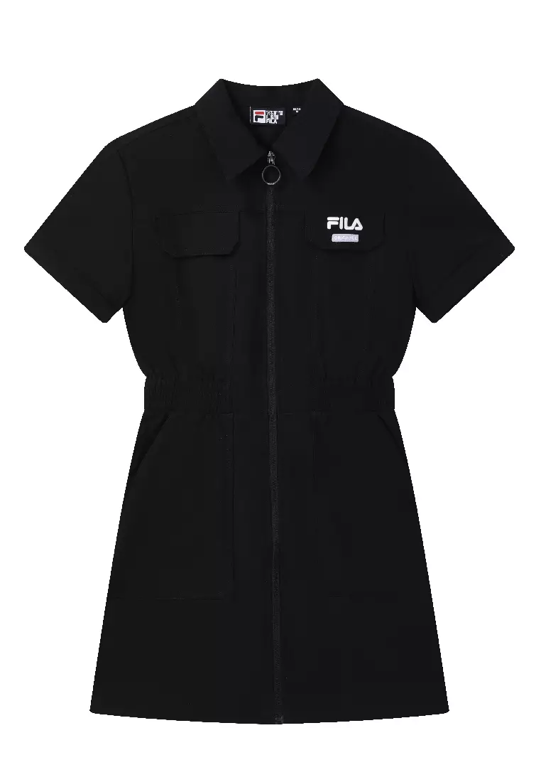 Black and white fila outfit sale