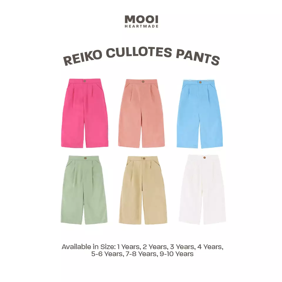 Mooi Celana Panjang Chinos Anak Perempuan Reiko Cullotes Pants - Baby Blue