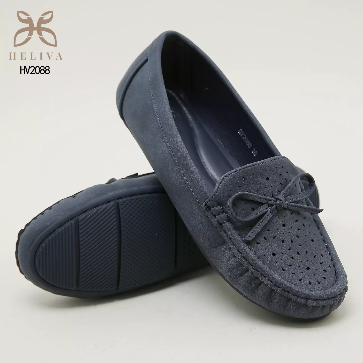 Heliva Elysia Loafers Slip On Bow Shoes