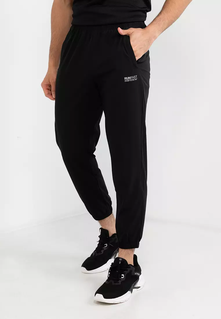 Buy Adidas women sportswear fit drawstring running track pants black Online