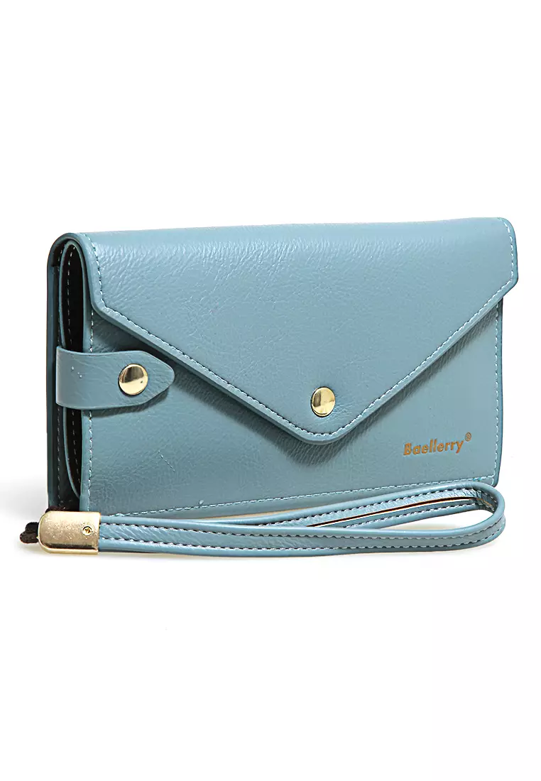 Clutch Wallet Dompet Wanita Model Panjang Handphone Slot Material Leather ORIGINAL