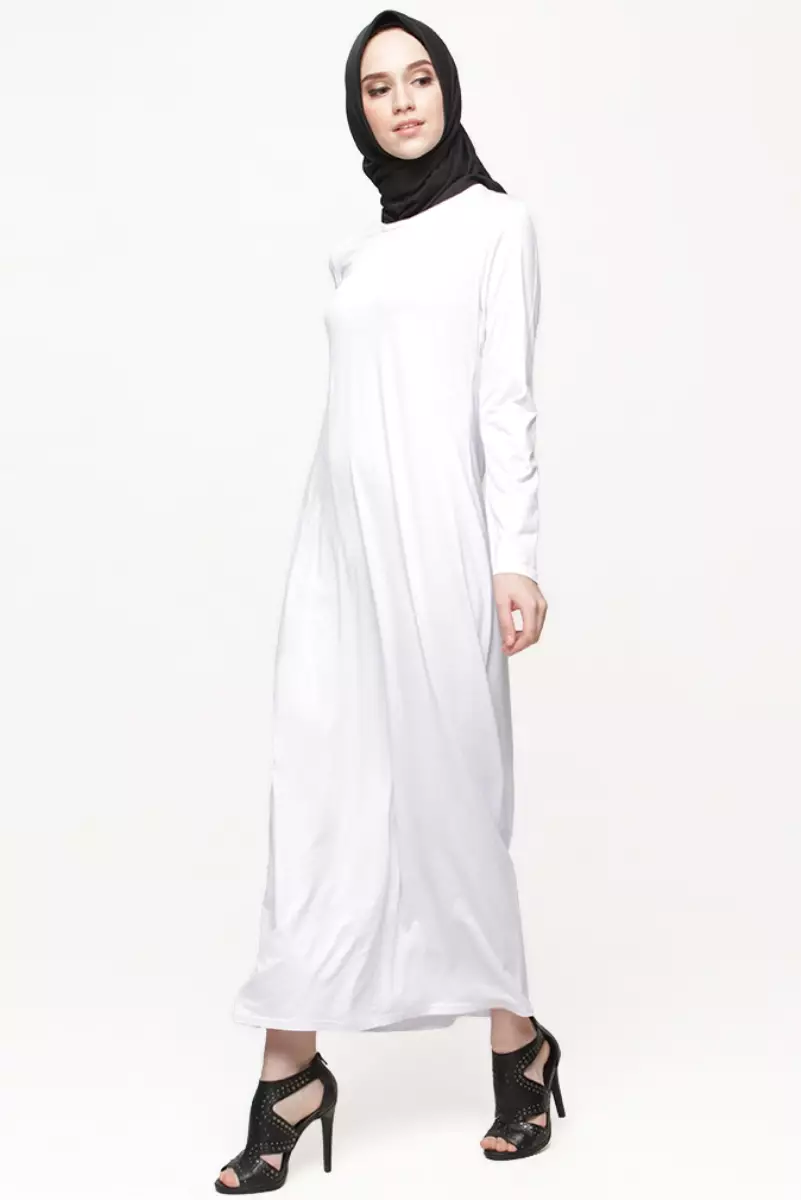 JV Hasanah Manset Gamis White | Inner Manset Gamis Rayon Adem