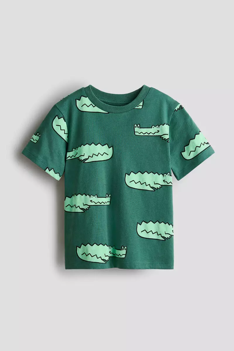 Printed cotton T-shirt