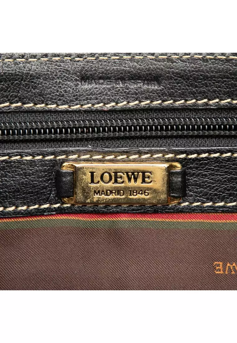 Pre-Loved Loewe Leather Velazquez Twist Satchel