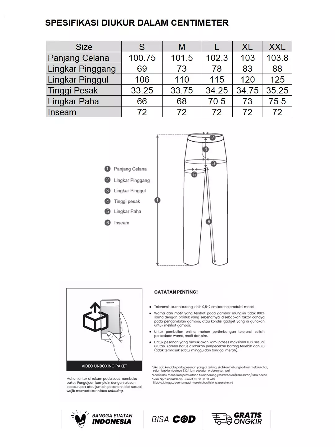 MINIMAL - Ludwig - Celana Lurus Lipit - White Warna White