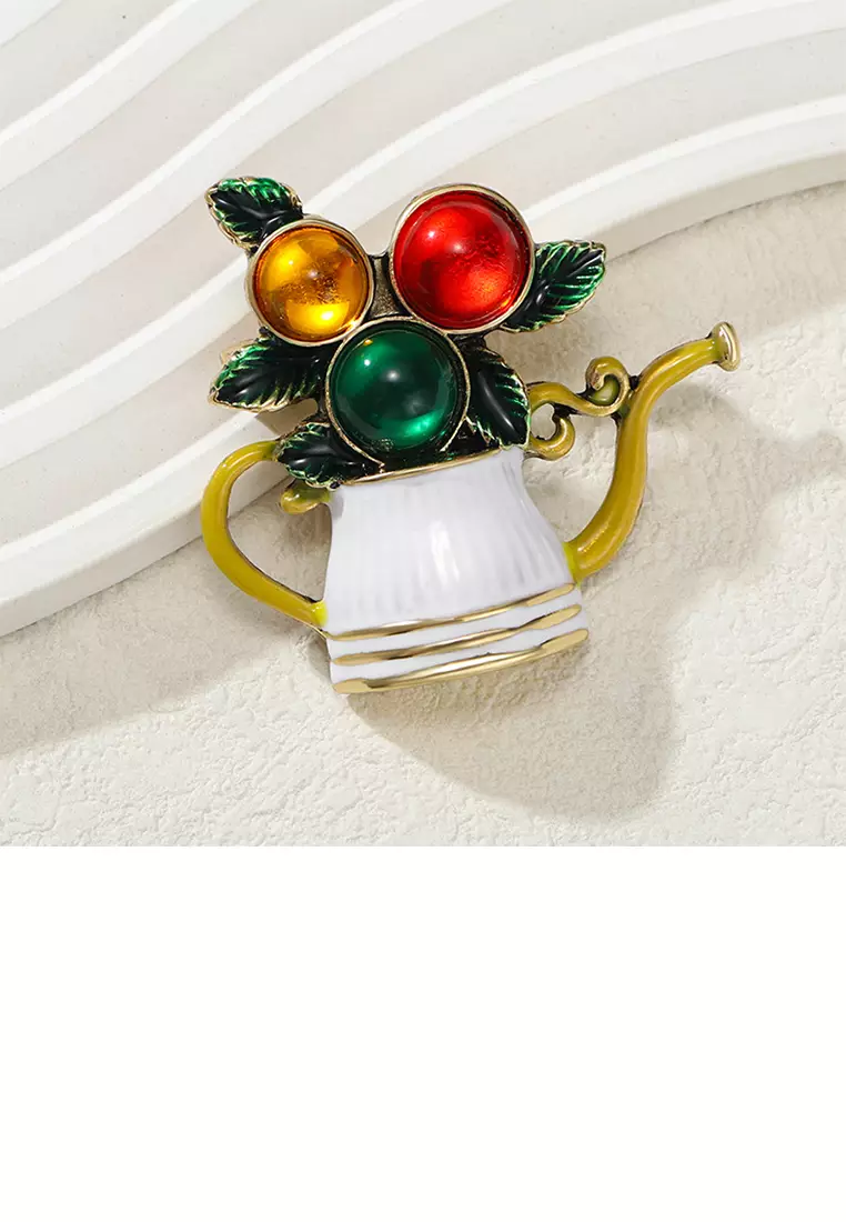 Teapot brooch top