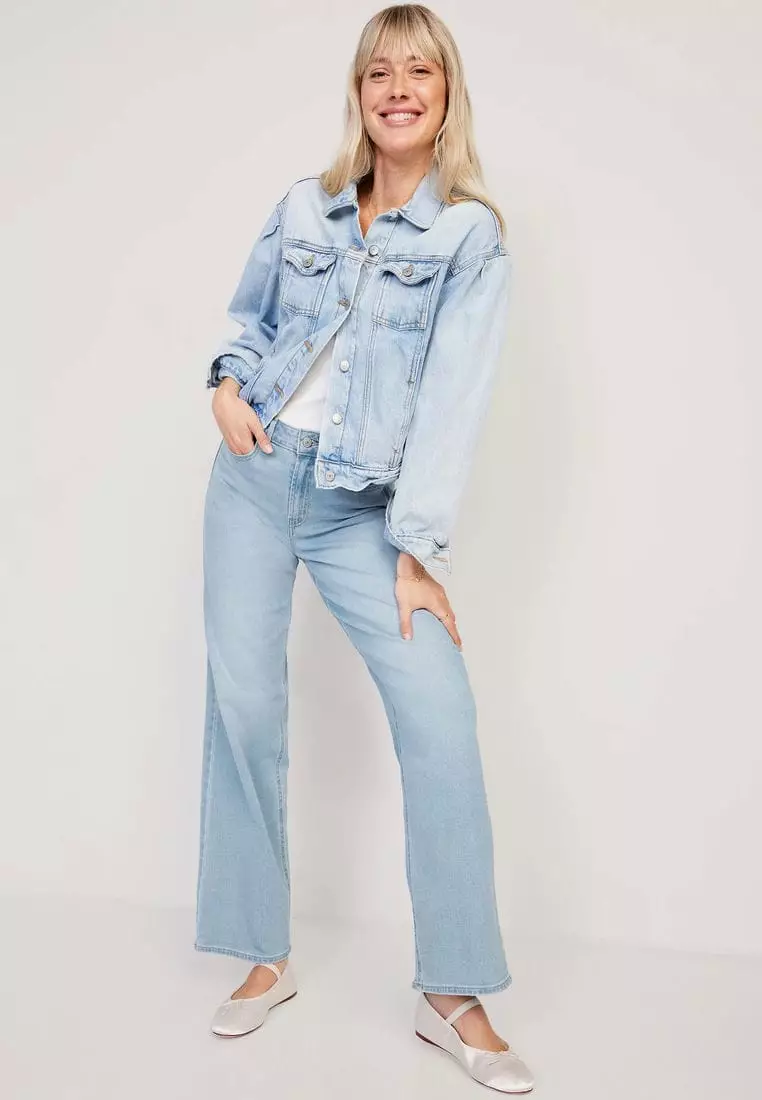 Buy Old Navy High-Waisted Wow Wide-Leg Jeans for Women 2024 Online ...