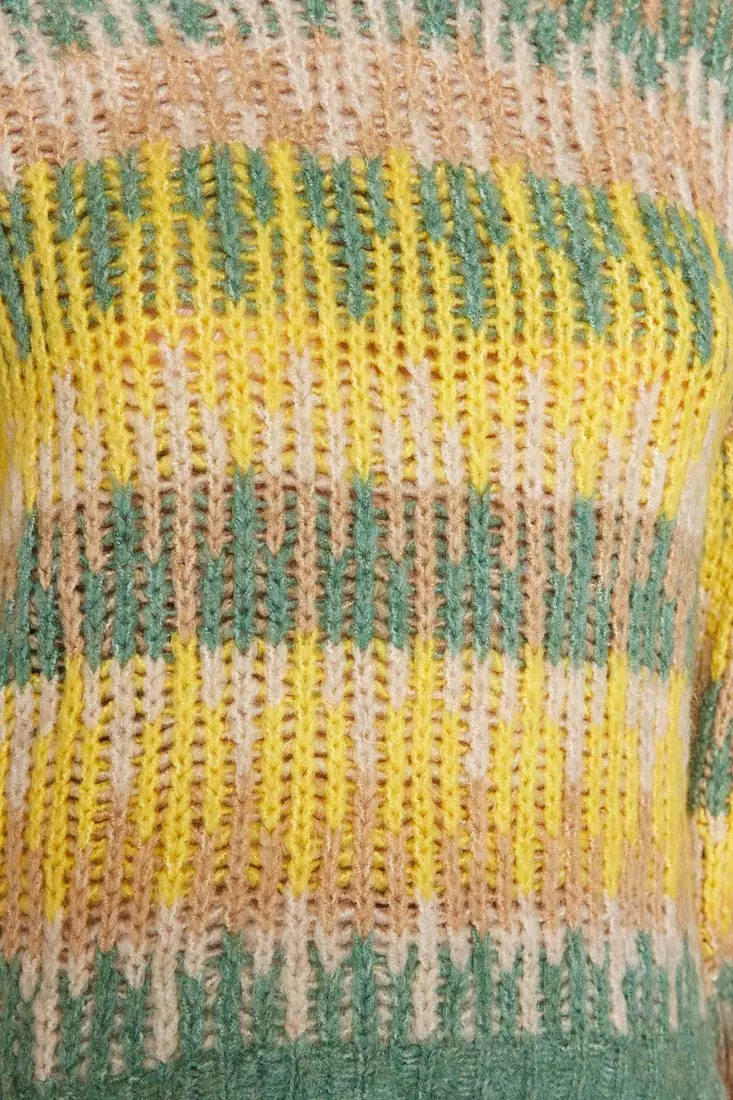 Mock Neck Knit Sweater