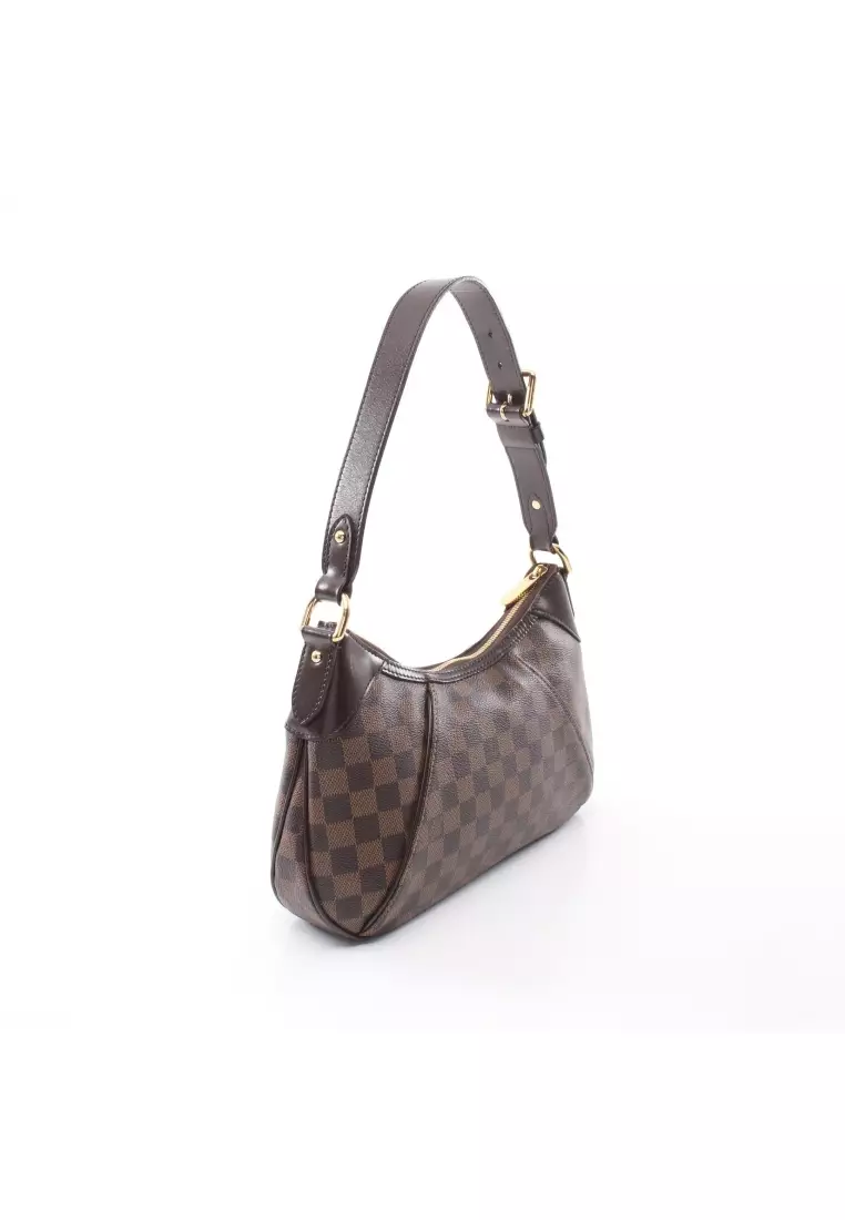 Louis+Vuitton+Thames+Shoulder+Bag+PM+Brown+Canvas for sale online