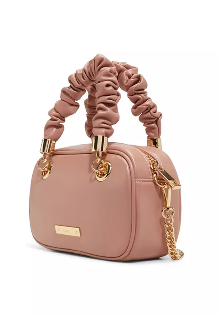 Safira Roushed Top Handle Bag