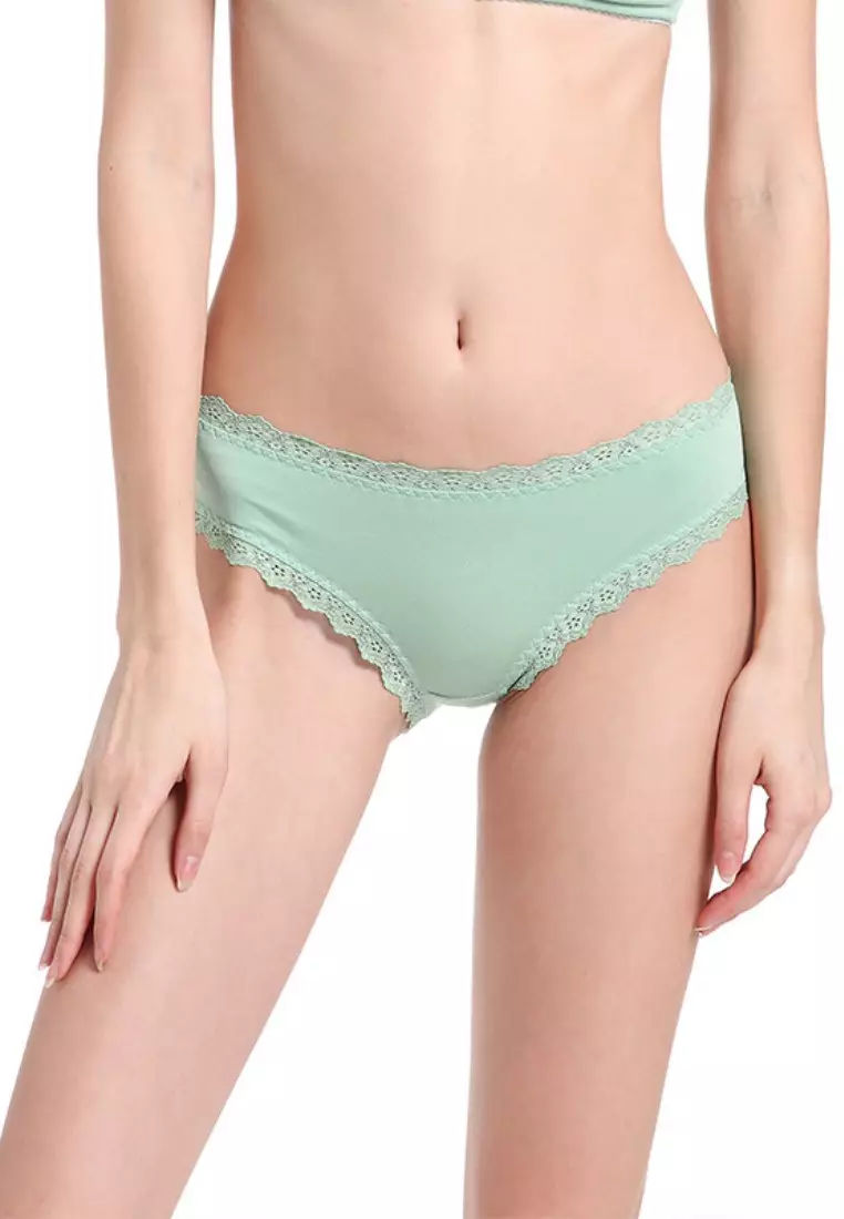 Buy LYCKA LKS2077-LYCKA Lady Sexy Panty ( 6 pieces Set ) -Green Online