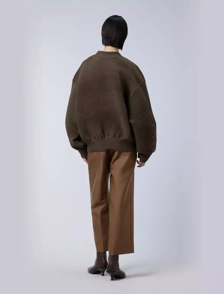 Mid-Length Cardigan Sweater