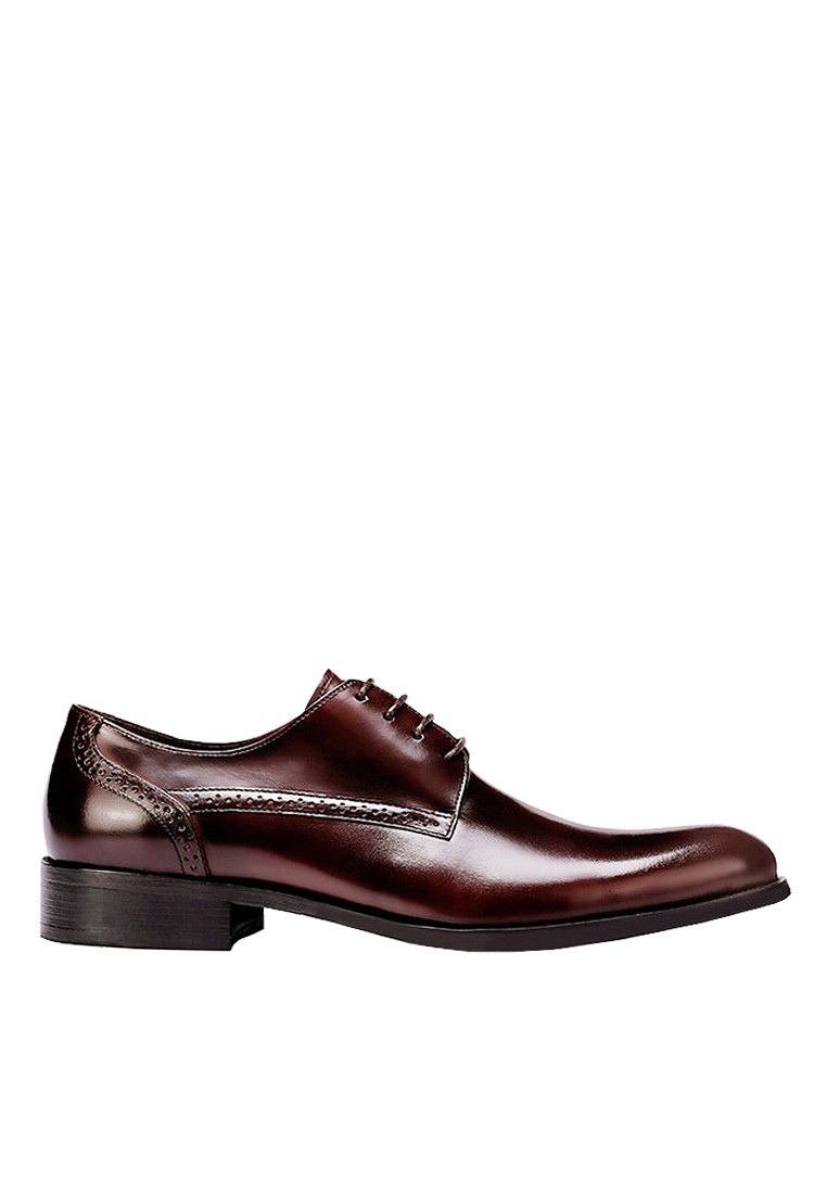 VANSA Top Layer Cowhide Carved Business Shoes VSM-F23107