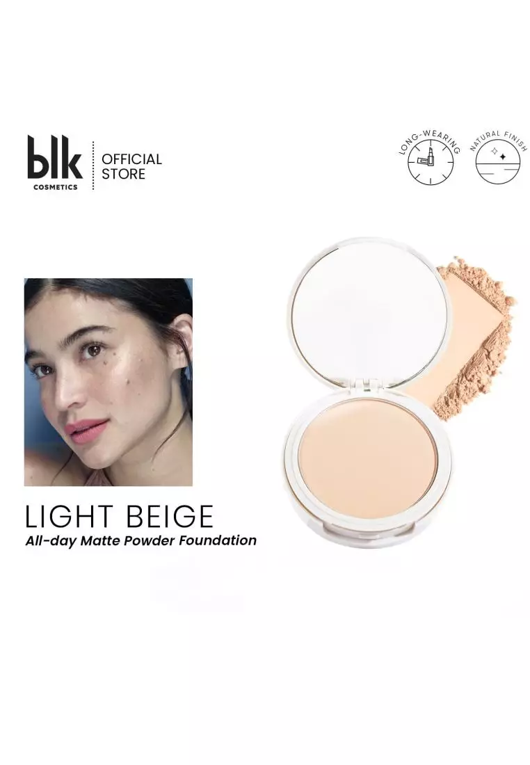 Discount on Blk Cosmetics  shoes - SKU: All-Day Matte Powder Foundation Light Beige