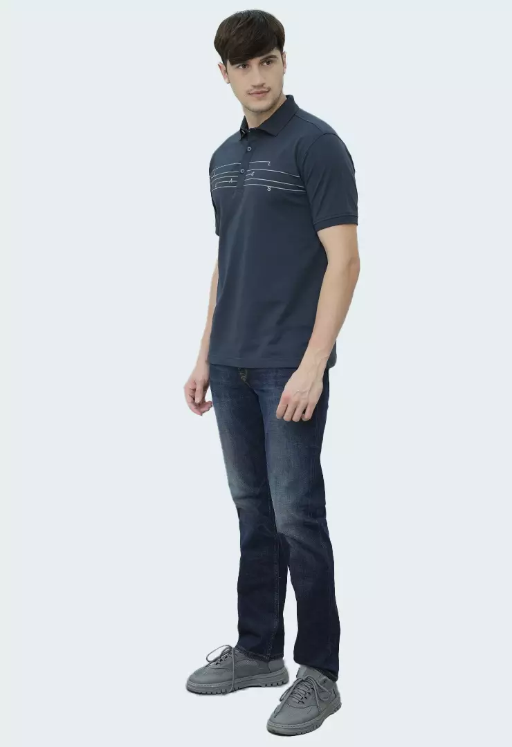 LGS - Kaos Polo Casual Pria Lengan Pendek Kerah Wangky Slim Fit - JWS.325.J3407F.01.C