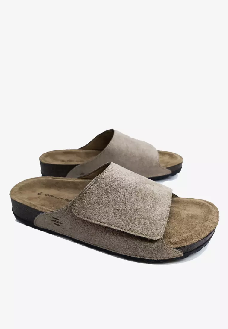 Dr. Cardin Men Cove Core Suede Comfort Sandals with Adjustable Strap D-SLB-8212