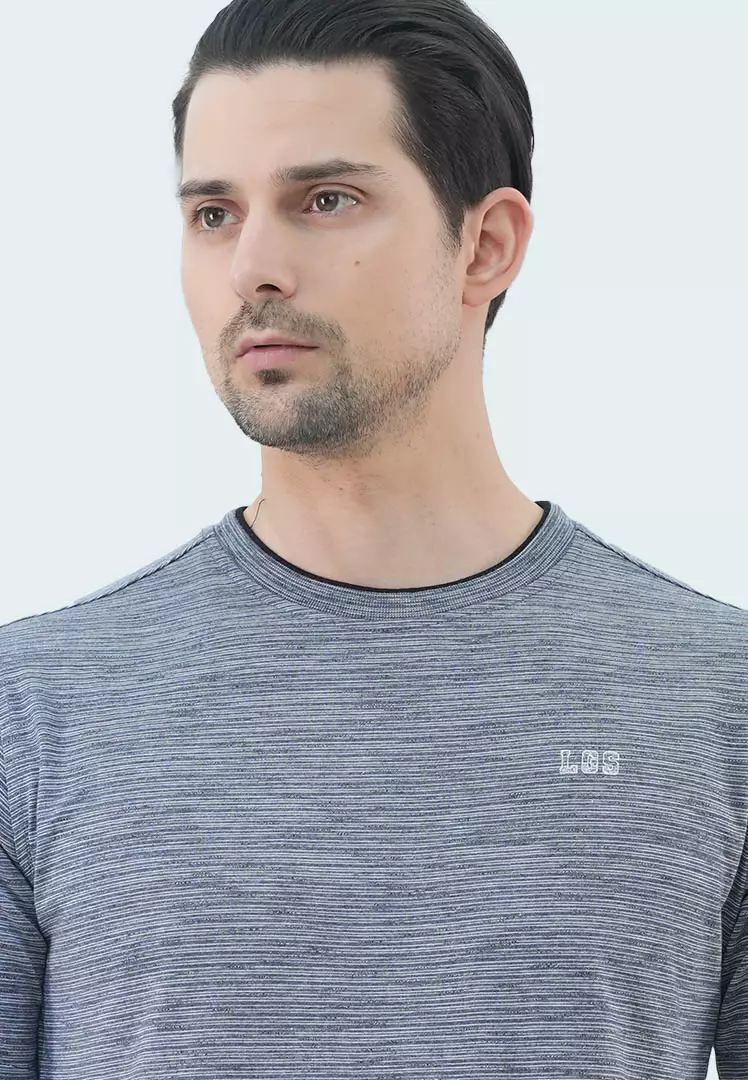 LGS - Kaos Casual - Kaos Grafis - Full Motif - Regular Fit - Abu - CTS.223.S3201.01.C