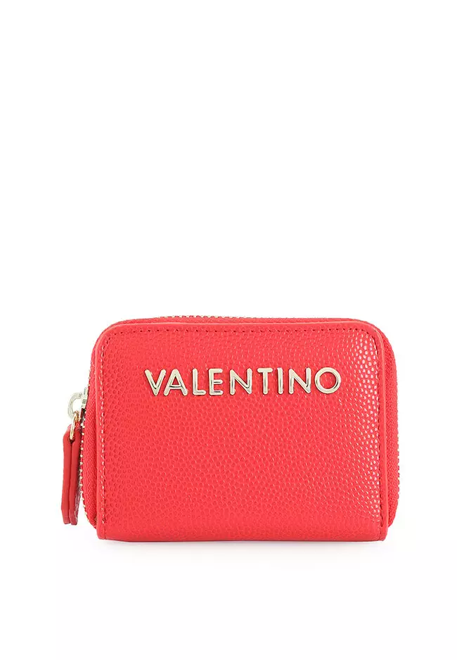 Valentino by Mario Valentino Red Divina Saffiano Shoulder Bag at